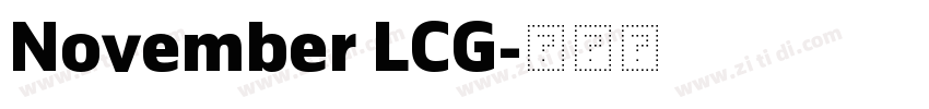 November LCG字体转换